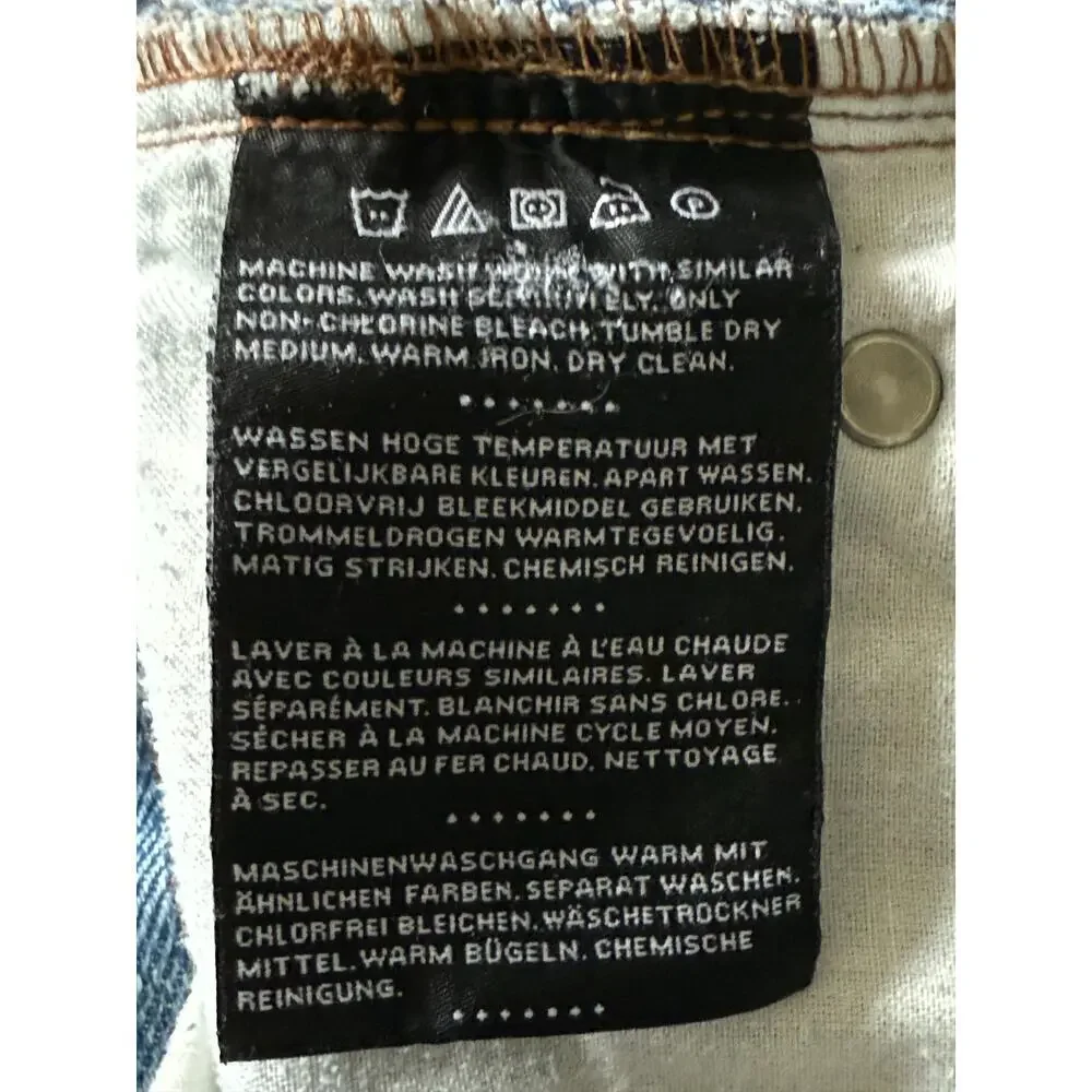 Harley Davidson Mens Blue Jeans 36 x 30 Genuine Black Tag Motorcycle Denim